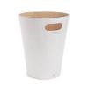 Umbra Woodrow 2-Gallon Modern Wooden Trash Can Wastebasket, Attractive Bin for Garbage or Recycling, Suitable for Home or Office, Slate Blue(White)