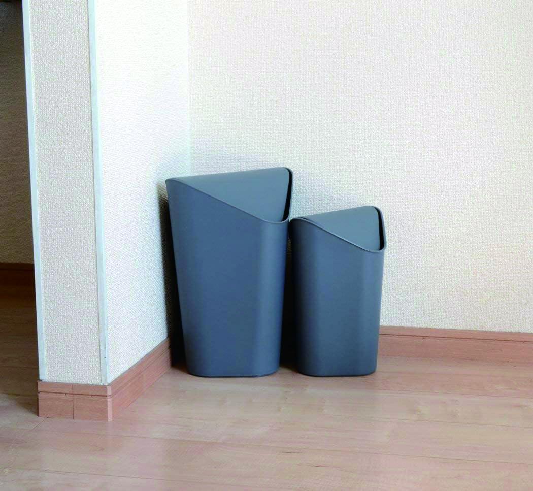 image:imageUmbra Corner Can Trash Can Slate Blue 32 gal 10 L with Lid Square Type