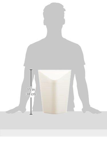 image:imageUmbra Corner SwingTop Waste Can Charcoalmetallic white