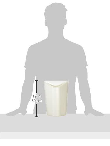 image:imageUmbra Corner SwingTop Waste Can Charcoalmetallic white