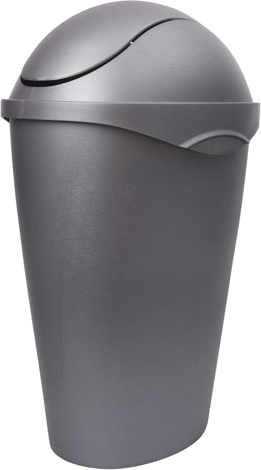 image:imageUmbra Swinger 12Gallon SwingTop Waste Can BlackNickel