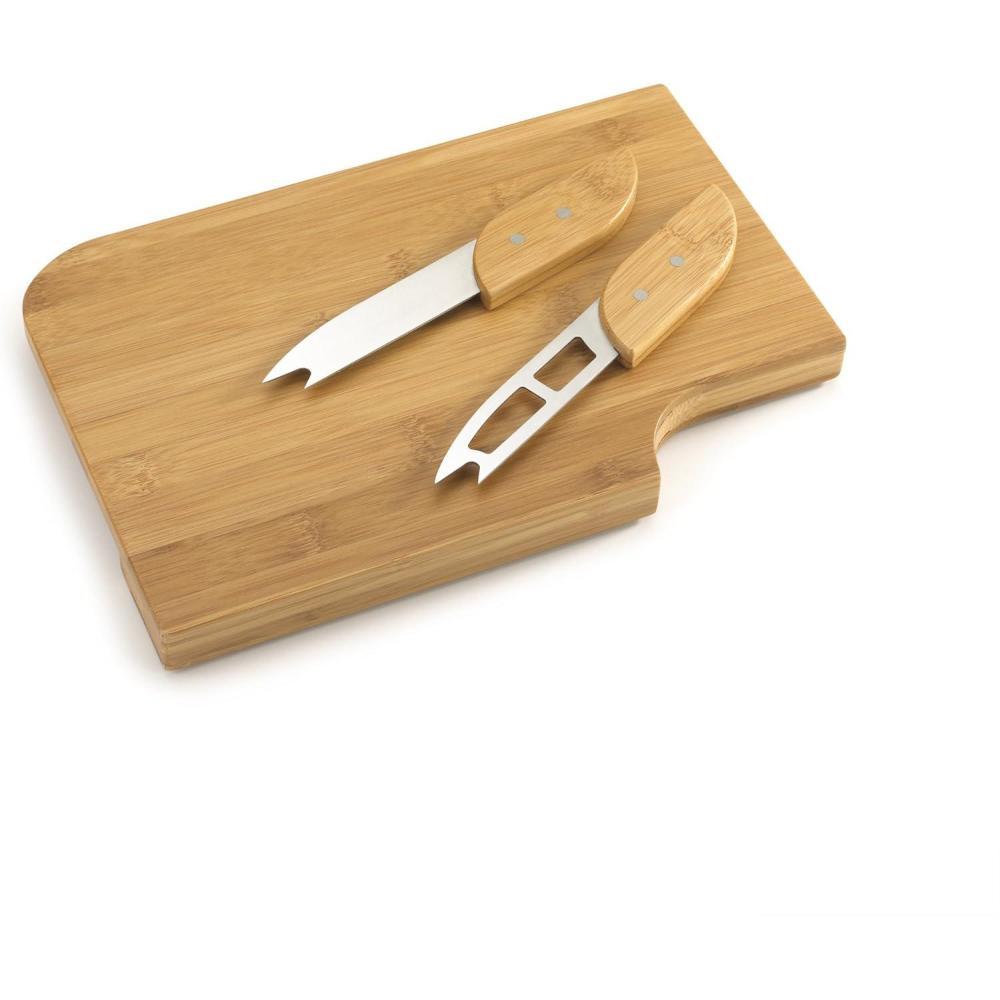 image:imageUmbra Cheeboo ThreePiece Bamboo Cheese Cutting Board and Knife Set