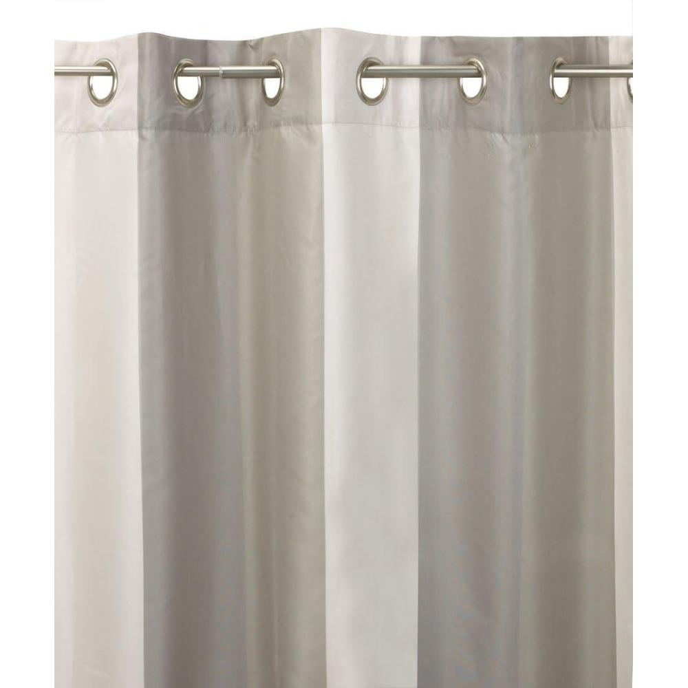 image:imageUmbra Concerto 50Inchby84Inch Taffeta Drapery Panel with Grommet Top ChocolatePewter