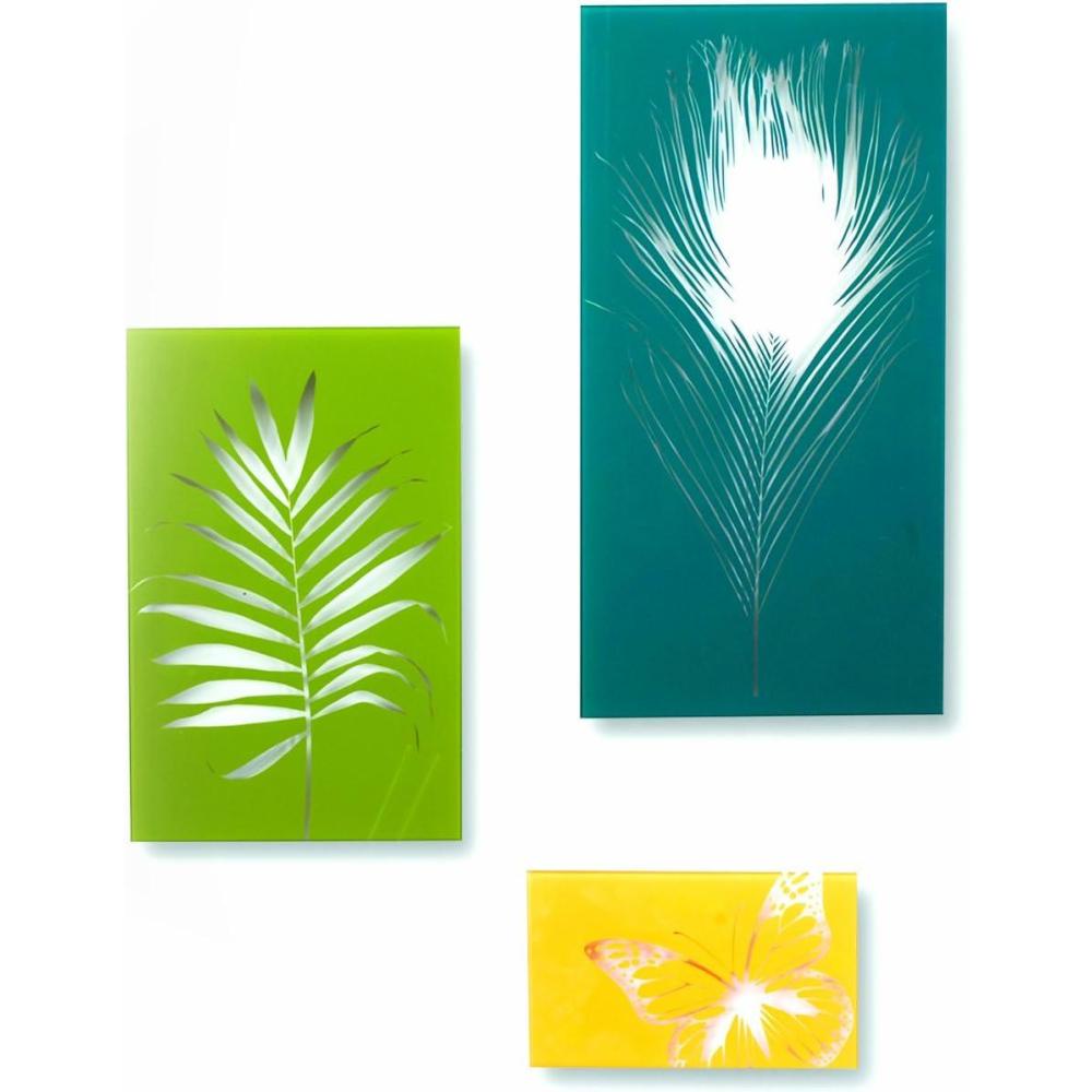 image:imageUmbra Garden Colorful Glass Wall Decor Tiles Set of 3