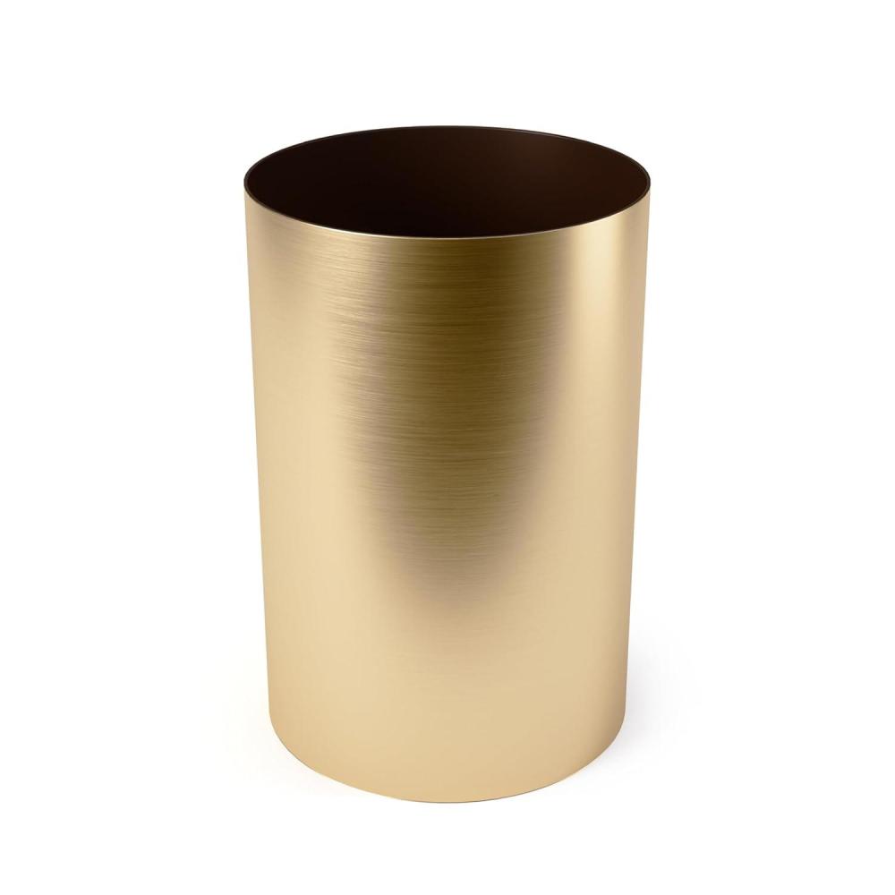 image:imageUmbra Metalla Trash Can Waste Basket Plastic 45 Gallon 17L Bin BlackGold