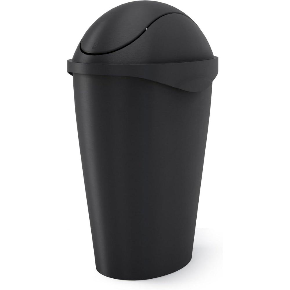 image:imageUmbra Swinger 12Gallon SwingTop Waste Can BlackBlack