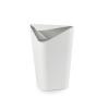 Umbra Corner Swing-Top Waste Can, Charcoal(metallic white)