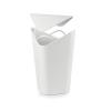 Umbra Corner Swing-Top Waste Can, Charcoal(metallic white)