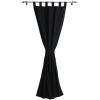 Umbra Divine 39 to 86-Inch Drapery Panel, Black(Black)