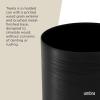 Umbra Metalla Trash Can Waste Basket, Plastic 4.5 Gallon (17L) Bin, Black(Black)