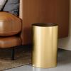 Umbra Metalla Trash Can Waste Basket, Plastic 4.5 Gallon (17L) Bin, Black(Gold)