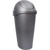 Umbra Swinger 12-Gallon Swing-Top Waste Can, Black(Nickel)