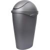 Umbra Swinger 12-Gallon Swing-Top Waste Can, Black(Nickel)