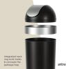 Umbra Trash Can, Large Capacity, Trash Can, Dust Box, Bench, 2.4 gal (62 L), Black/Nickel