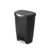 Umbra Trash Can, Large Capacity, Trash Can, Dust Box, Brimcan, 11.6 gal (50 L), Black