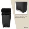 Umbra Trash Can, Large Capacity, Trash Can, Dust Box, Brimcan, 11.6 gal (50 L), Black