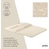 Umbra UDry Dish Drying Rack with Mat – Kitchen Countertop Dish Drainer & Absorbent Microfiber Drying Mat, Foldable Dish Rack Organizer for Plates, Cups & Utensils, Sand(Linen)