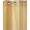 Umbra Concerto 50-Inch-by-84-Inch Taffeta Drapery Panel with Grommet Top, Chocolate(Cream)