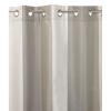 Umbra Concerto 50-Inch-by-84-Inch Taffeta Drapery Panel with Grommet Top, Chocolate(Pewter)