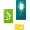 Umbra Garden Colorful Glass Wall Decor Tiles, Set of 3