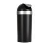 Umbra Trash Can, Large Capacity, Trash Can, Dust Box, Bench, 2.4 gal (62 L), Black/Nickel