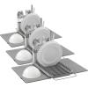 Umbra UDry Dish Drying Rack with Mat – Kitchen Countertop Dish Drainer & Absorbent Microfiber Drying Mat, Foldable Dish Rack Organizer for Plates, Cups & Utensils, Sand(Charcoal)