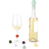 Umbra Umbra Gem Wine Bottle Stopper and Glass Charms, Multicolored
