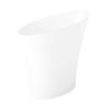 umbra 9981000218 Slim Trash Can Oval Lidless Pale Trash Can Waste Box White 7.5L Skinny Can 9981000218 3 Pack