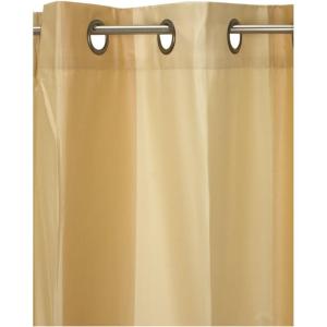 Umbra Concerto 50-Inch-by-84-Inch Taffeta Drapery Panel with Grommet Top, Chocolate(Cream)