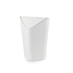 Umbra Corner Swing-Top Waste Can, Charcoal(metallic white)