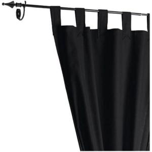 Umbra Divine 39 to 86-Inch Drapery Panel, Black(Black)