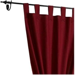 Umbra Divine 39 to 86-Inch Drapery Panel, Black(Lipstick)