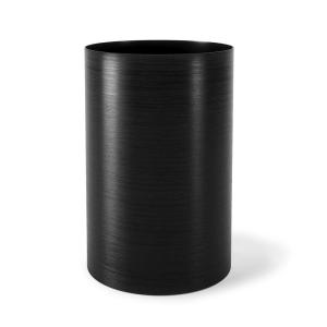 Umbra Metalla Trash Can Waste Basket, Plastic 4.5 Gallon (17L) Bin, Black(Black)