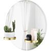Umbra Perch 24″ Brass Wall Mirror(Brass)