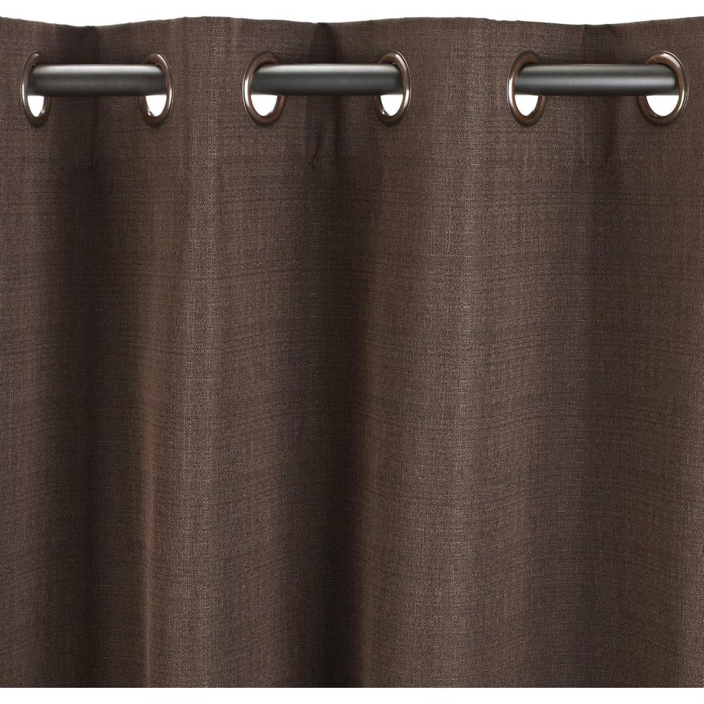 image:imageUmbra Nolita 50Inch by 95Inch RoomDarkening Drapery Panel IvoryChocolate