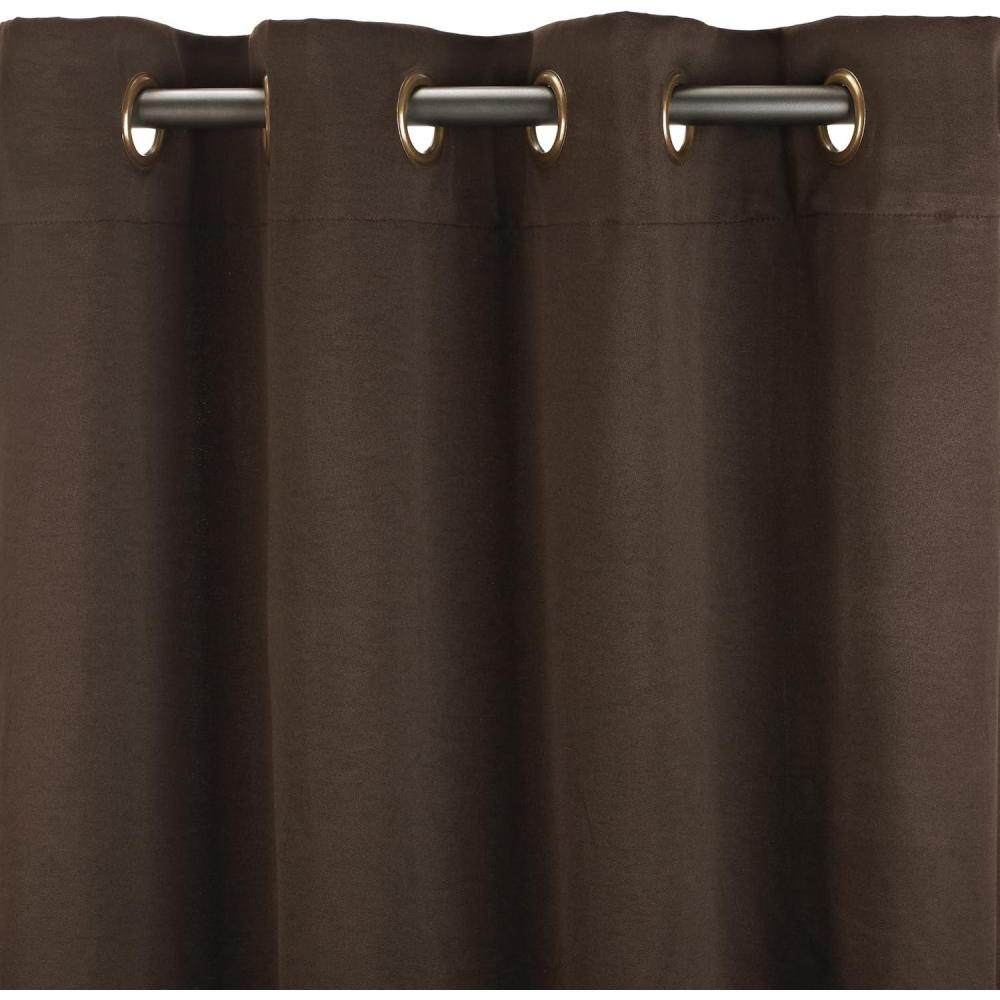 image:imageUmbra Satina 50Inch by 84Inch Drapery Panel IvoryChocolate