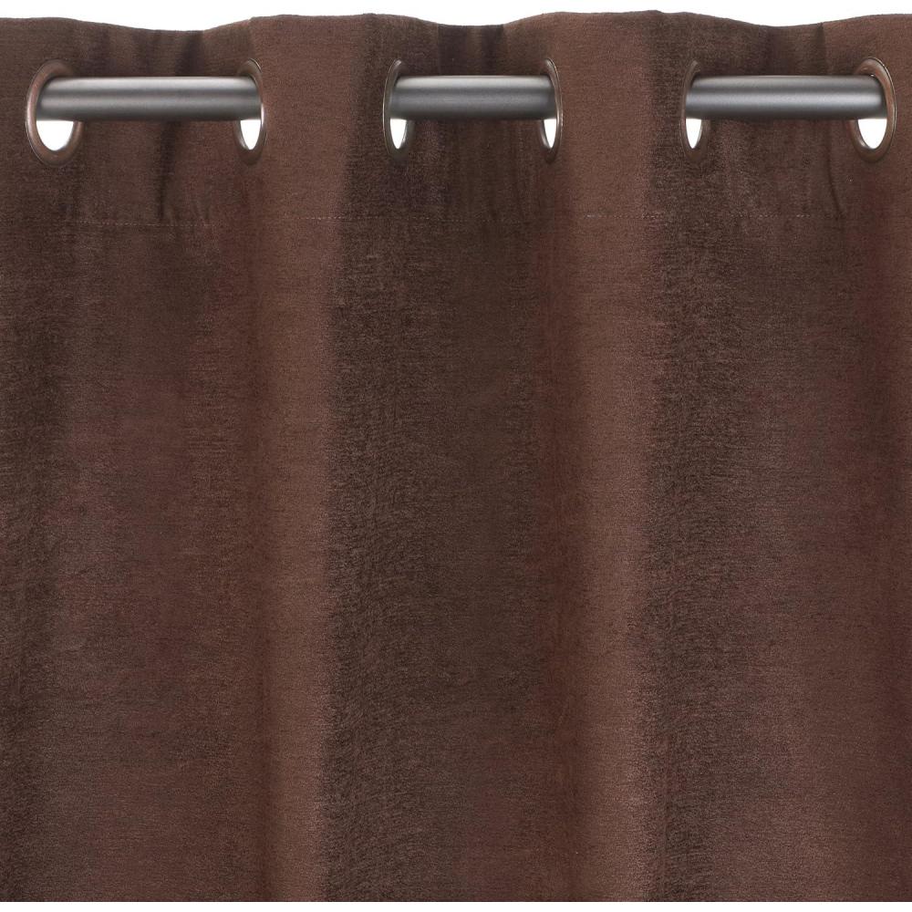 image:imageUmbra Valentina 50Inch by 95Inch Drapery Panel PewterChocolate