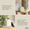 Umbra Casa Tissue Box Cover – Modern House-Shaped Tissue Box Holder for Standard Square Boutique Tissue Boxes, Ocean Plastic, Bathroom & Home Décor, Ocean Sand(Ocean Sand)
