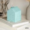 Umbra Casa Tissue Box Cover – Modern House-Shaped Tissue Box Holder for Standard Square Boutique Tissue Boxes, Ocean Plastic, Bathroom & Home Décor, Ocean Sand(Ocean Blue)