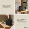 Umbra Casa Tissue Box Cover – Modern House-Shaped Tissue Box Holder for Standard Square Boutique Tissue Boxes, Ocean Plastic, Bathroom & Home Décor, Ocean Sand(Ocean Black)