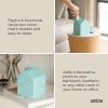 Umbra Casa Tissue Box Cover – Modern House-Shaped Tissue Box Holder for Standard Square Boutique Tissue Boxes, Ocean Plastic, Bathroom & Home Décor, Ocean Sand(Ocean Blue)