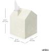 Umbra Casa Tissue Box Cover – Modern House-Shaped Tissue Box Holder for Standard Square Boutique Tissue Boxes, Ocean Plastic, Bathroom & Home Décor, Ocean Sand(Ocean Sand)