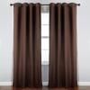 Umbra Nolita 50-Inch by 95-Inch Room-Darkening Drapery Panel, Ivory(Chocolate)