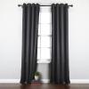 Umbra Satina 50-Inch by 84-Inch Drapery Panel, Ivory(Charcoal)