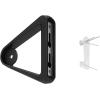 Umbra Trinity Pin-Point Curtain Rod, 42-120 Inch, Steel, No-Drill Installation, Modern Geometric Design, Black