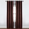 Umbra Valentina 50-Inch by 95-Inch Drapery Panel, Pewter(Chocolate)
