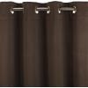 Umbra Satina 50-Inch by 84-Inch Drapery Panel, Ivory(Chocolate)