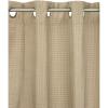 Umbra Velvette 50 X 96-Inch Drapery Panel with Grommet Top, Chocolate(Cream)