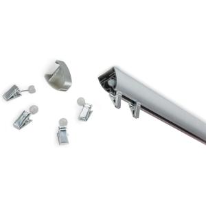 Umbra Glide Track for Window, 60-Inch, Nickel(2.55″W x 62.88″H)