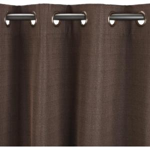 Umbra Nolita 50-Inch by 95-Inch Room-Darkening Drapery Panel, Ivory(Chocolate)